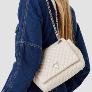 GUESS Biała kopertówka damska Everlee Convertible