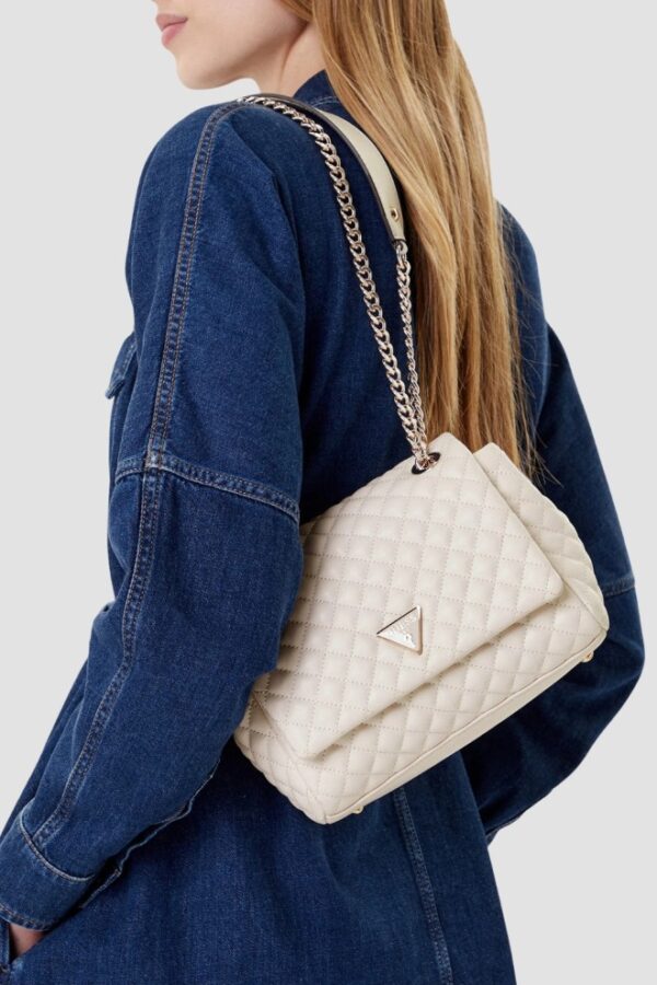 GUESS Biała kopertówka damska Everlee Convertible