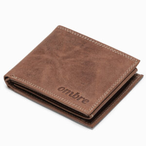 Portfel męski skórzany - jasnobrązowy