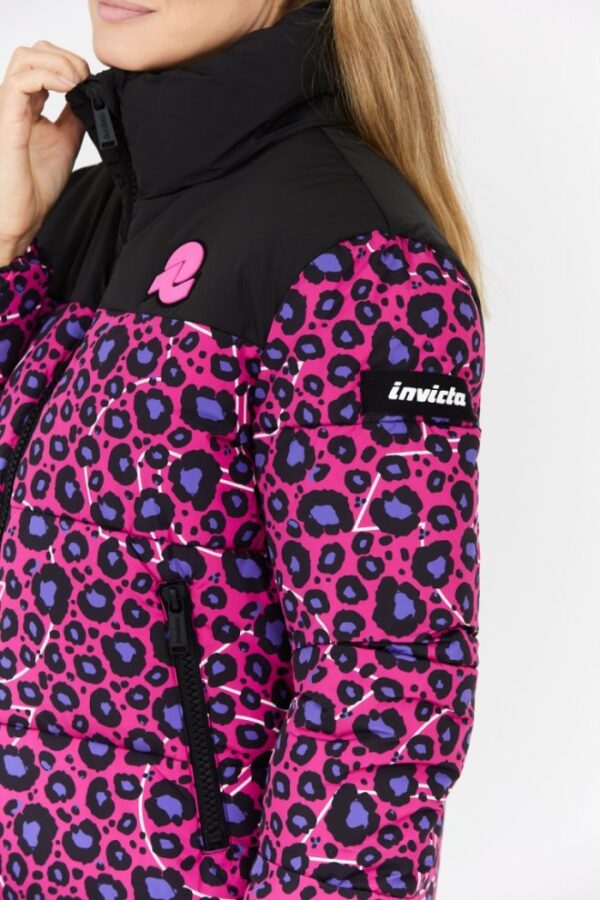 INVICTA Różowa kurtka damska w cętki