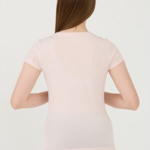 EA7 Różowy damski t-shirt