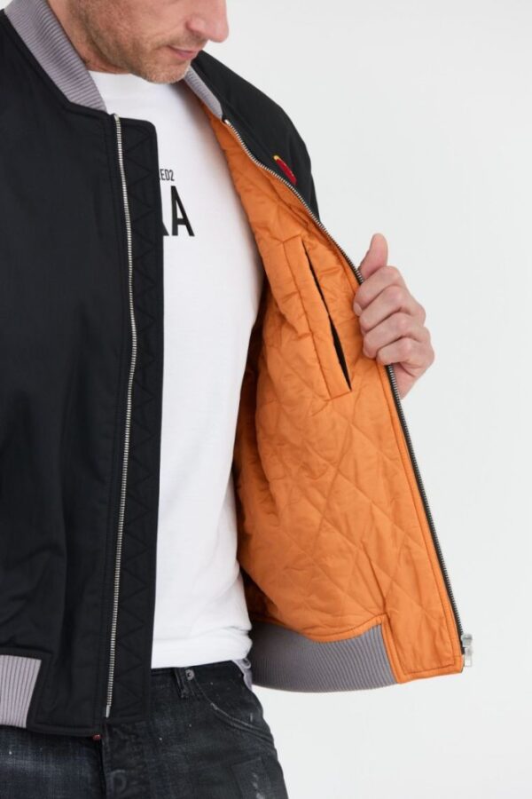 KENZO Czarna kurtka bomberka męska z vintage logo