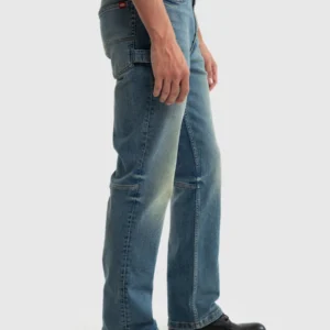 Jeansy męskie z przetarciami niebieskie Colt Workwear 374