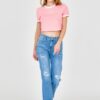 GUESS Różowy damski crop top