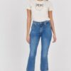 7 FOR ALL MANKIND Jasnoniebieskie jeansy damskie HW Slim Kick