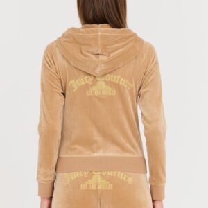 JUICY COUTURE Beżowa damska bluza Arched Metallic