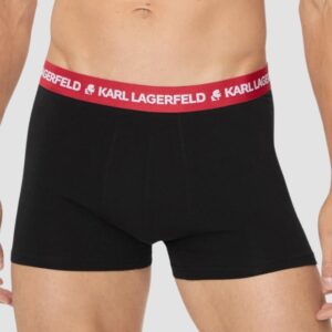 KARL LAGERFELD Zestaw czarnych bokserek 3PACKLogo Trunk Colorband
