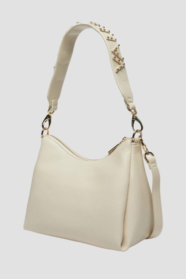 VALENTINO Beżowa damska torebka Kalimba Hobo Bag z saszetką