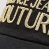 VERSACE JEANS COUTURE Czarna czapka z daszkie