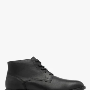 Czarne trzewiki męskie w stylu casua