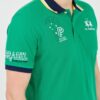 LA MARTINA Zielone męskie polo