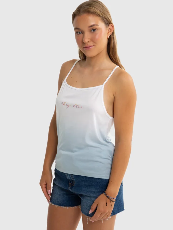 Top dziewczęcy z dzianiny bambusowej niebieski Rozalia 400