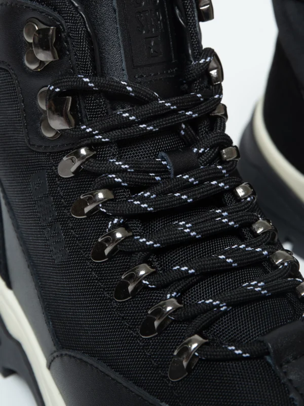 8eb9856acfd5bf1ed9176597141b8ea79691ae60 Buty męskie trekkingowe ze skóry naturalnej czarne OO174182 906