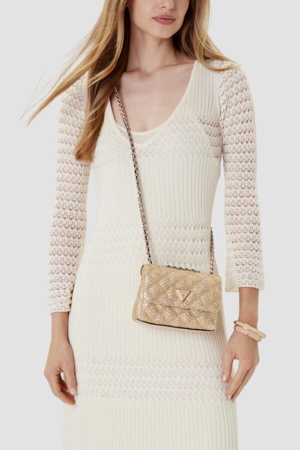 GUESS Złota kopertówka damska Giully Mini 2