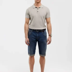 Szorty męskie jeansowe granatowe Conner 438