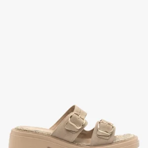 8f9f9880c63988759a7428186c42d6c5486d0af5 Piaskowe klapki damskie z platformą