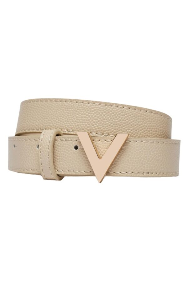 VALENTINO Beżowy pasek damski Divina