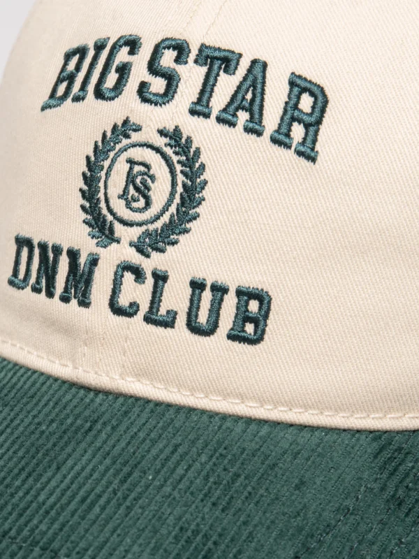 Czapka damska z daszkiem z haftem kremowa Adrienne 103