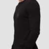 AERONAUTICA MILITARE Czarny męski sweter Crew Neck
