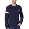 AERONAUTICA MILITARE Granatowy longsleeve męski Crew neck