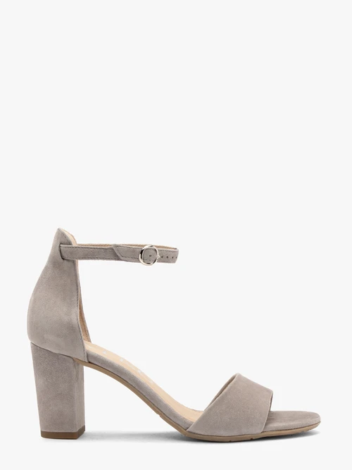 92425fda203818a6e961214558a0506d59d5a9b3 Szare sandały damskie na słupku