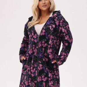 Bluza z kapturem Jeżynowy ogród - kobiecość, która kwitnie wieczorem PLUS SIZE XXL OVERSIZE JESIEŃ