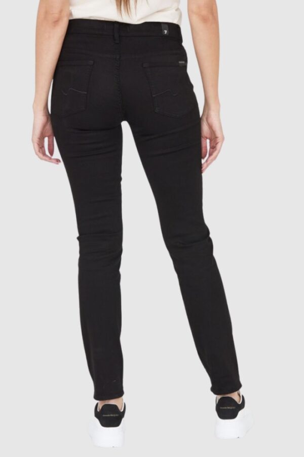7 FOR ALL MANKIND Lekkie czarne jeansy damskie Roxanne BAIR ECO RINSED BLACK