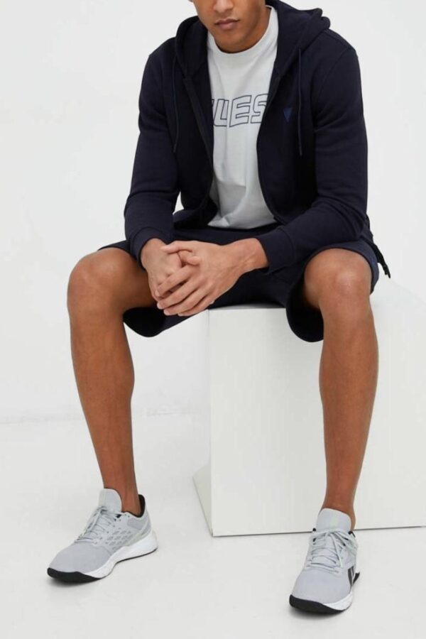 GUESS Granatowa bluza męska rozpinana Aldwin