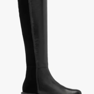 Kozaki damskie z łączonych materiałów