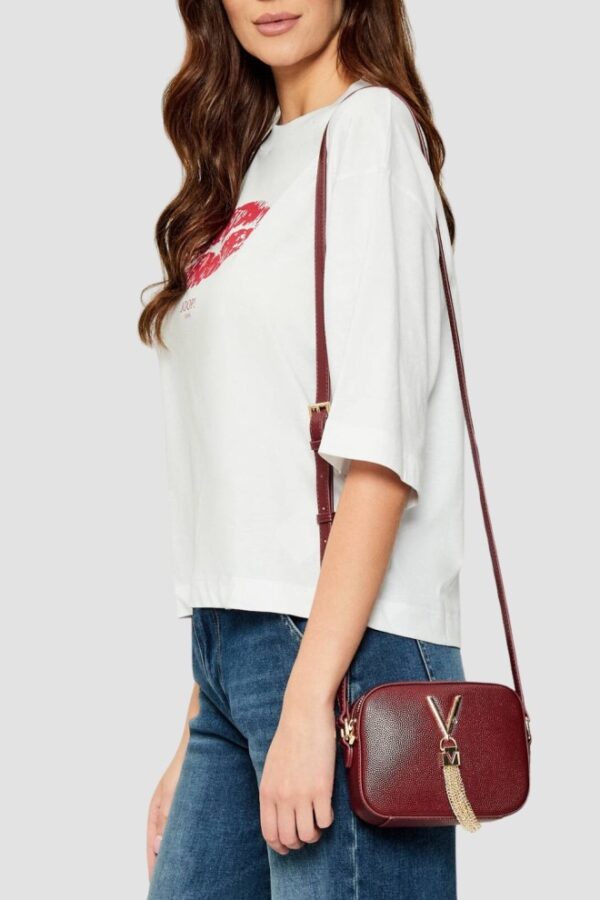 VALENTINO Bordowa torebka Divina Camera Bag