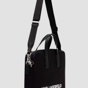 KARL LAGERFELD Czarna aktówka K/rsg Briefcase Nylon