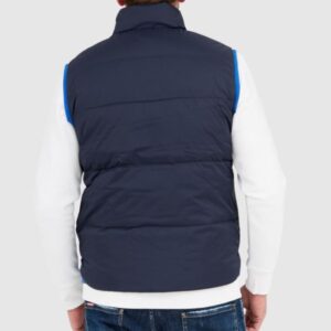 953d2e476b1aa656ec0f0232e6cb19c753825e63 LA MARTINA Granatowy puchowy bezrękawnik męski