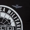 AERONAUTICA MILITARE Czarny męski bawełniany longsleeve