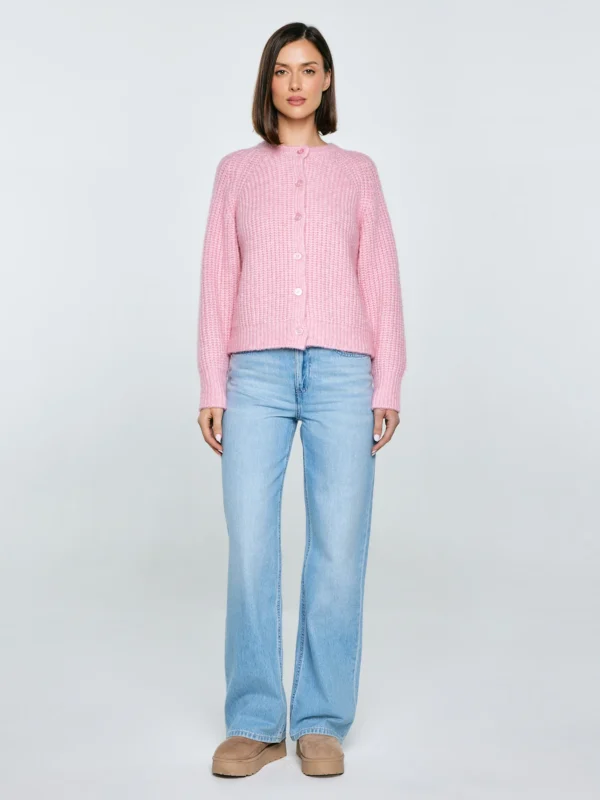 95e74c5068cfad808739baf918602aef88d6fe92 Kardigan damski różowy Rosina 600