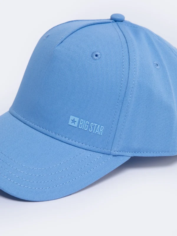 Czapka z daszkiem z delikatnym logo BIG STAR niebieska Facil 401