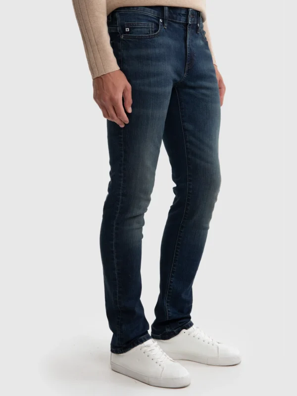 97b8f0c39676cc0e447879701001a970e7c681b4 Jeansy męskie dopasowane granatowe Terry 563