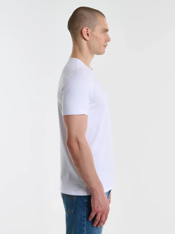 Koszulka męska z krótkim rękawem biała Classac 101