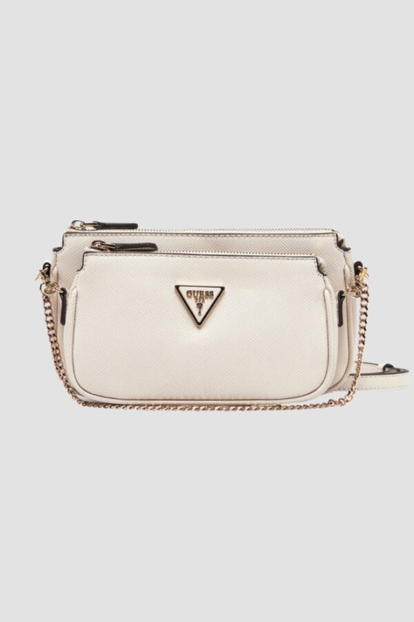 GUESS Beżowa damska torebka 2 w 1 Noelle