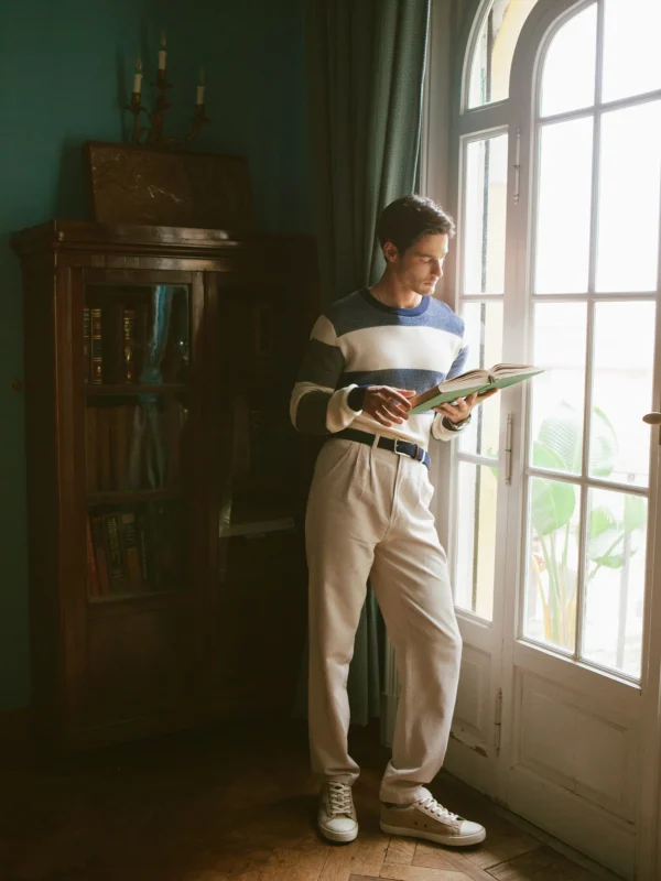 Trampki męskie niskie beżowe RR174218 801