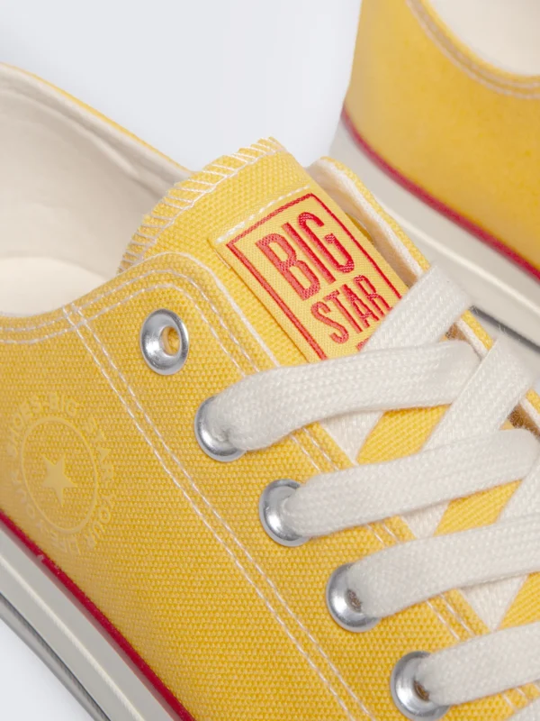 Trampki damskie niskie żółte RR274642 201