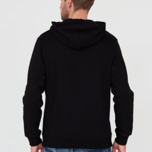 99777edf0501966af637ad2f6020936d9b644a9d JUST CAVALLI Czarna męska bluza z kapturem Fiche Gold