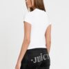 JUICY COUTURE Biały damski t-shirt Retroshrunken Tee