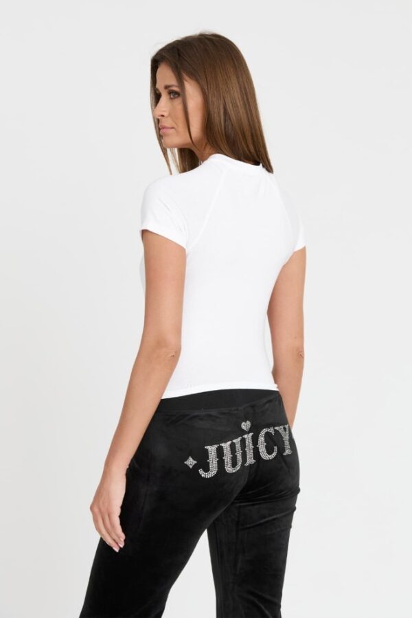 JUICY COUTURE Biały damski t-shirt Retroshrunken Tee