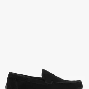 Welurowe mokasyny w stylu casua