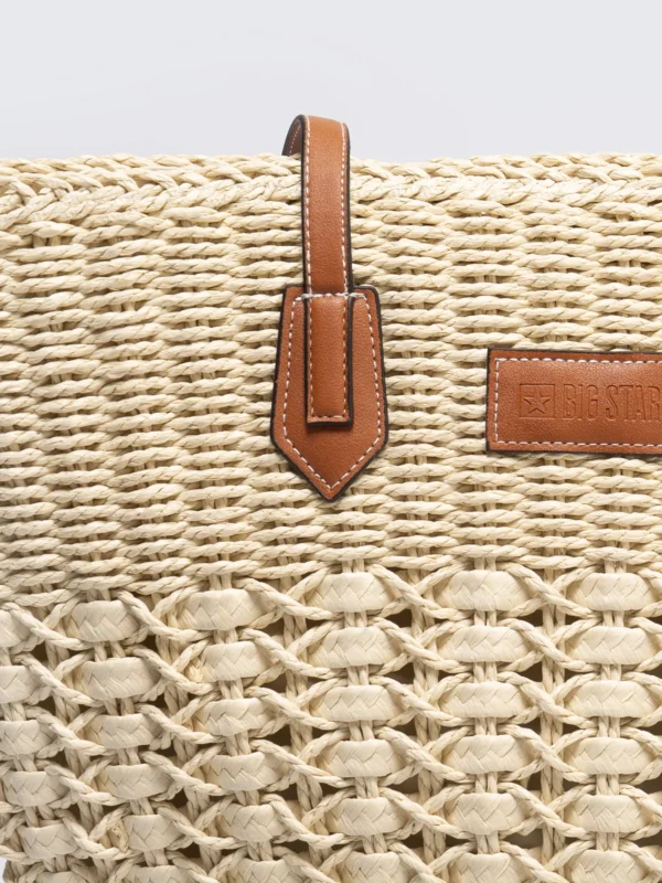 Torebka damska pleciona beżowa Signa 801