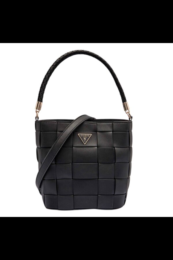 GUESS Czarna torebka damska Maylee Bucket