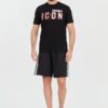DSQUARED2 Czarny męski t-shirt Icon Scribble Cool Fit Tee