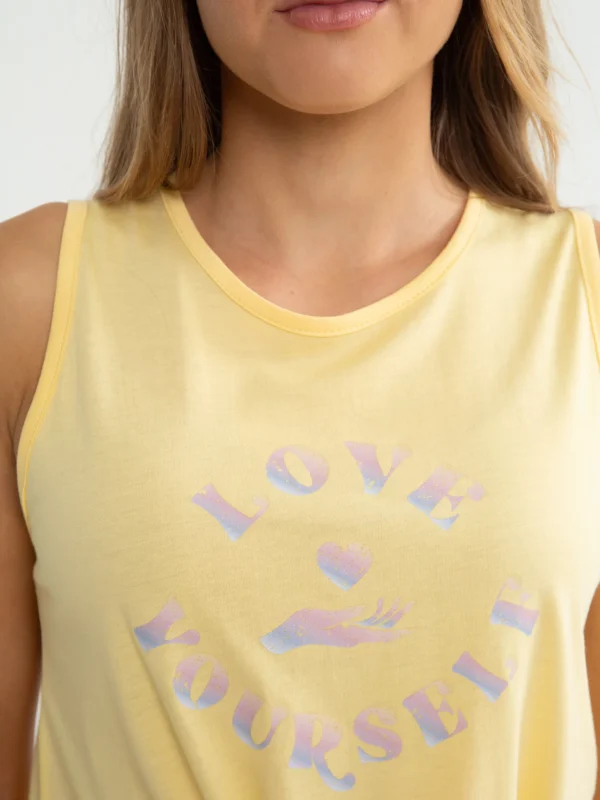 Top dziewczęcy z dzianiny bambusowej żółty Jagienka 200