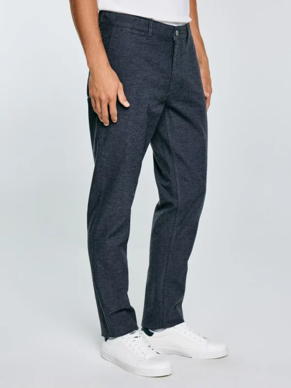 Spodnie męskie chinosy niebieskie Marcos 402