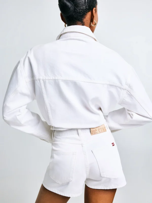 Szorty damskie jeansowe białe Katie 100